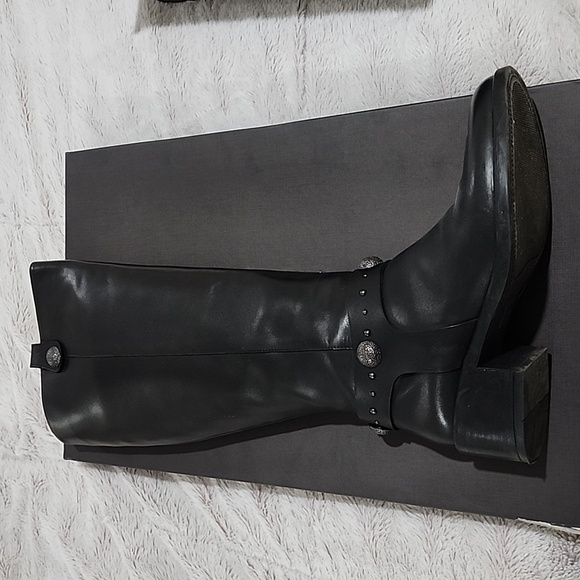 EMANUELE CRASTOMade In Italy Leather Studs High Shaft BootsStyle#: 1000808530 - Picture 2 of 6